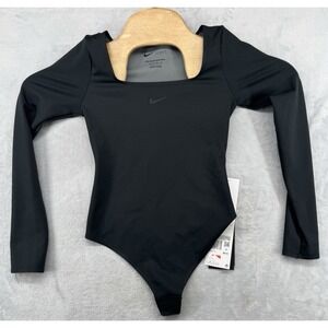 Nike Form Stealth Evaporation LS Workout Bodysuit HQ8296-011 Women's SIze XS